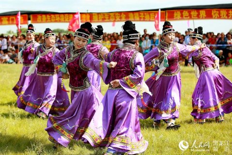 齐齐哈尔龙江县莫呼达斡尔族村第六届“库木勒”节开幕