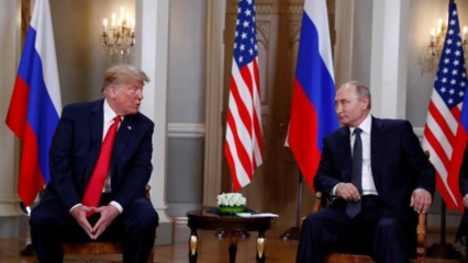 美国总统特朗普与俄罗斯总统普京在芬兰赫尔辛基举行会晤