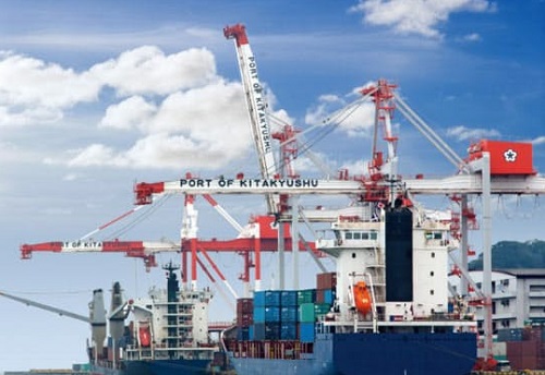 日本北九州市的门司港与中国的贸易比率高