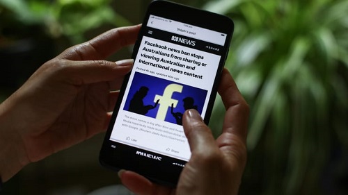 Facebook禁止澳大利亚发布者的用户发布共享新闻的内容