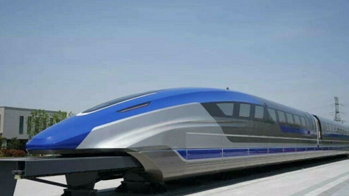 中国磁悬浮列车下线