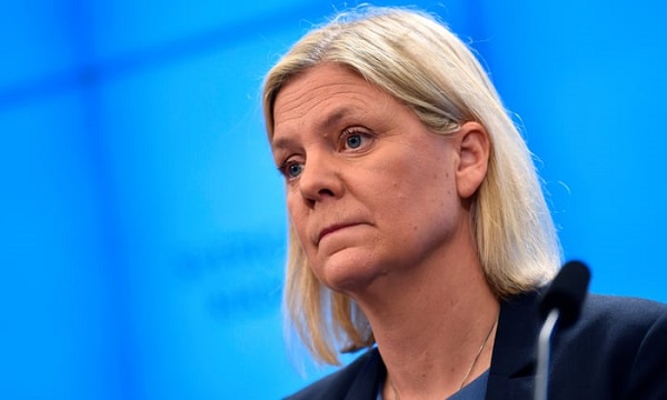 瑞典首位女总理上任不到 12 小时就辞职 