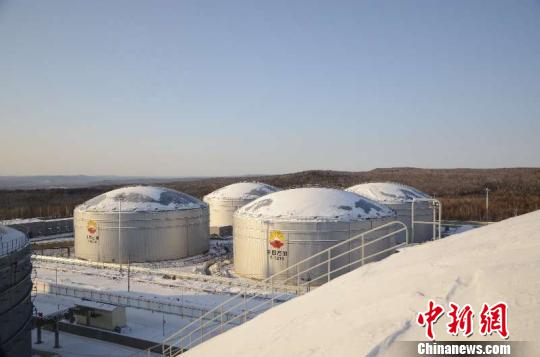 中俄原油管道进口俄罗斯原油11495万吨。　李国军　摄