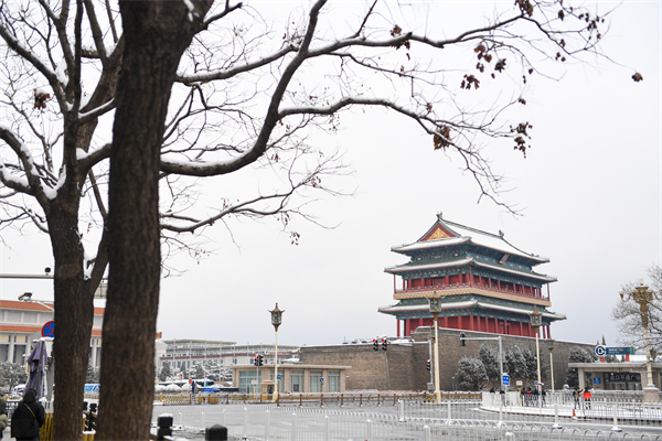 北京正阳门雪景